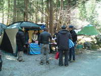 第二回東日本応援キャンプ   設営完了！ 2012/04/07 10:17:32
