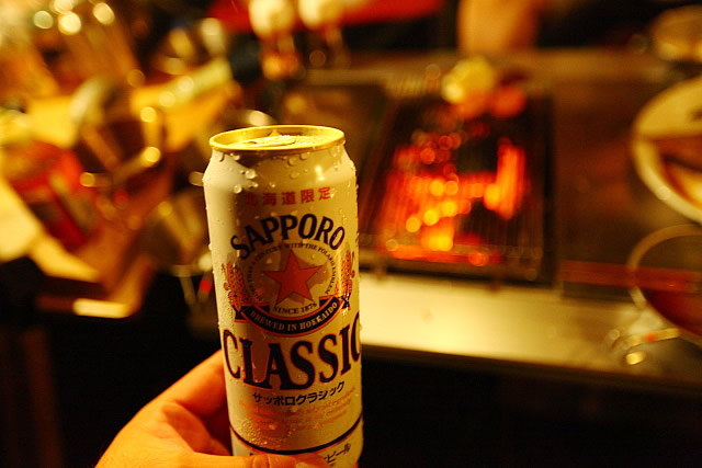 ビールはサッポロ北海道限定