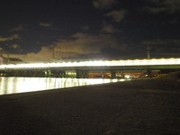 武庫川河口（西宮側、夜） 2009/12/16 16:57:00