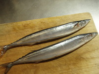 秋刀魚の　梅の甘酢煮