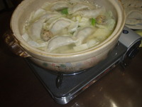 今日　温まる　水餃子でした～（＾＾！）