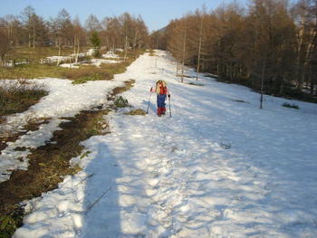 登山と雪遊び