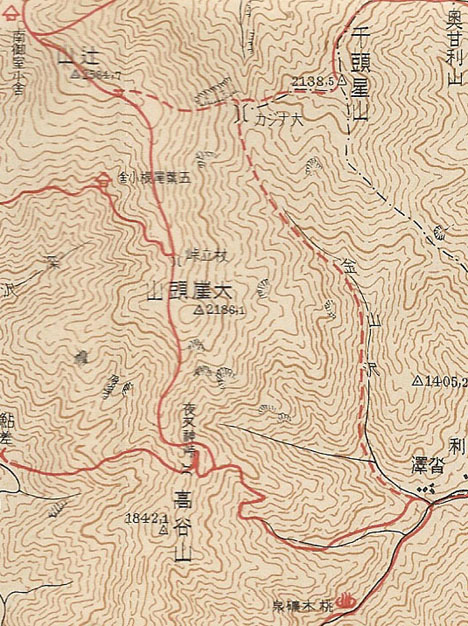 72年前の南ア登山地図。その①