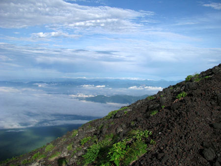 富士山バリエーションルート 大沢崩れ左岸 11/07/09