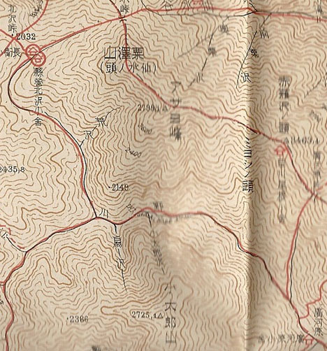 72年前の南ア登山地図。その②