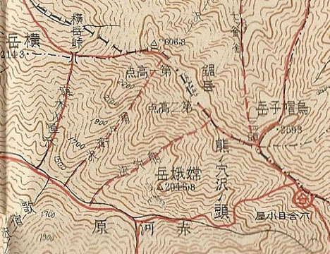 72年前の南ア登山地図。その①
