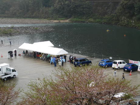 2014年　4月キャンプ in 江の川カヌー公園さくぎキャンプ場