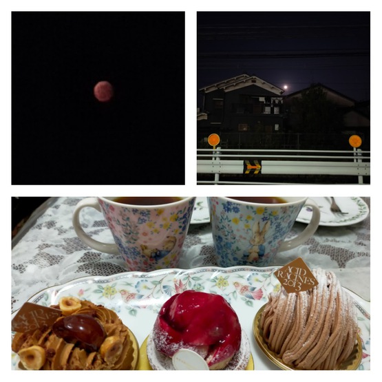 【皆既月食＋惑星(天王星)食】双眼鏡でじっくりと観察しました
