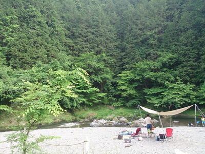 川遊び デイキャンプ　in CAZU キャンプ場