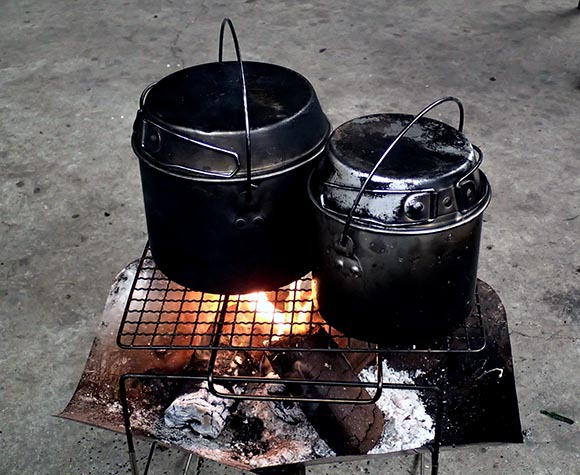 ホットン ビリーポット 焚き火缶 - キャンプ、アウトドア用品