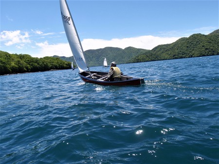 天空の湖でお誕生会と進水式からのレース