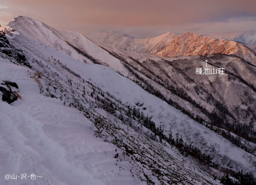 種池山荘～鹿島槍ヶ岳 （敗退）