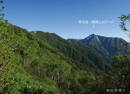 北アルプス 蝶ヶ岳～常念岳