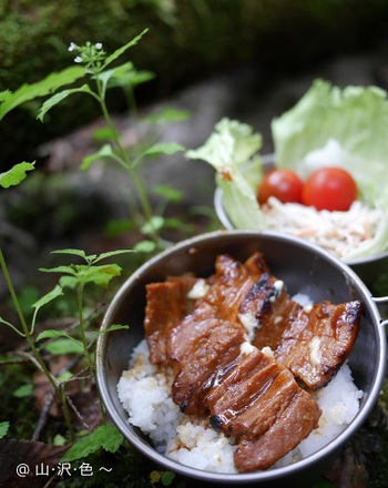 豚バラ蒲焼丼