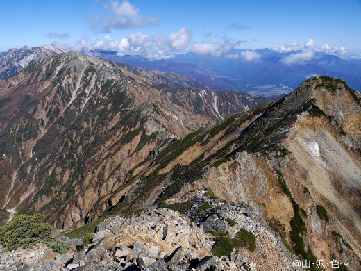 北アルプス 鹿島槍ヶ岳 赤岩尾根