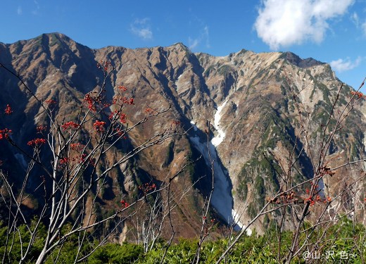 北アルプス 鹿島槍ヶ岳 赤岩尾根