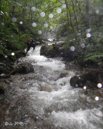 雷雨に追われて