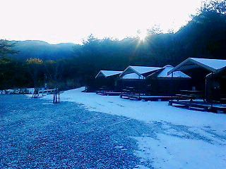 9日の朝です