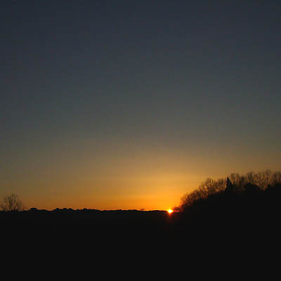 大子町の夕日