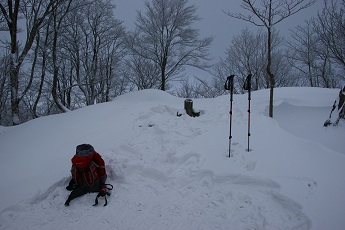 臥龍山(雪山)の登山