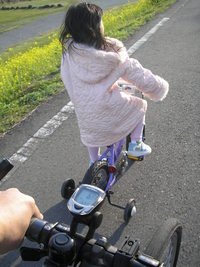 自転車メンテと菜の花