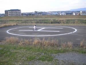 自転車メンテと菜の花