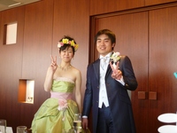 結婚式を挙げました。