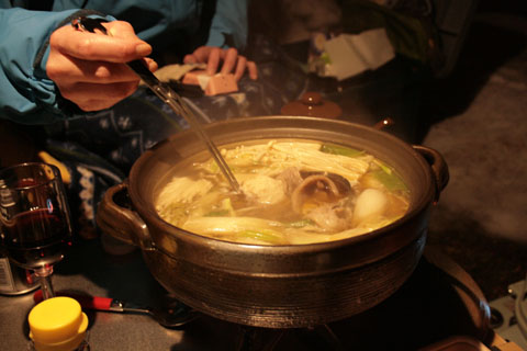 冬キャンと4色鍋