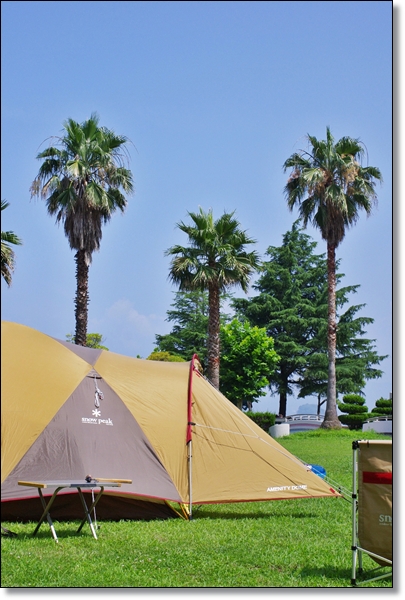 真夏の多々羅キャンプ場