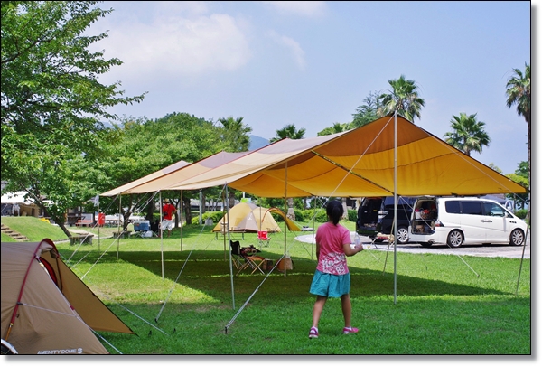 真夏の多々羅キャンプ場