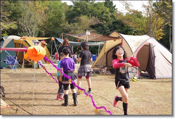 竜天でハロウィンキャンプ♪