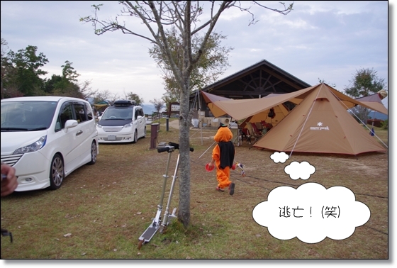 竜天でハロウィンキャンプ♪