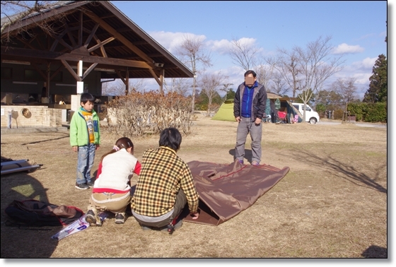 吉井竜天キャンプ場　新春キャンプ♪