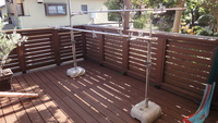 DIYｳｯﾄﾞﾃﾞｯｷの物干し 2012/07/20 13:59:58