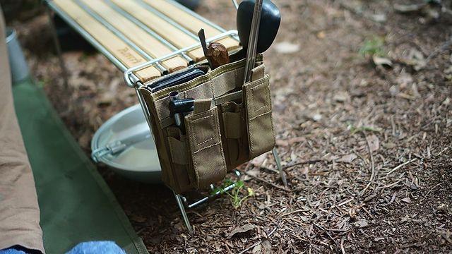 ソロキャンプ　ハンモック泊　軍用飯盒　梅雨の気配