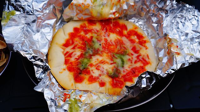 四角っかーで串カツソロキャンプ