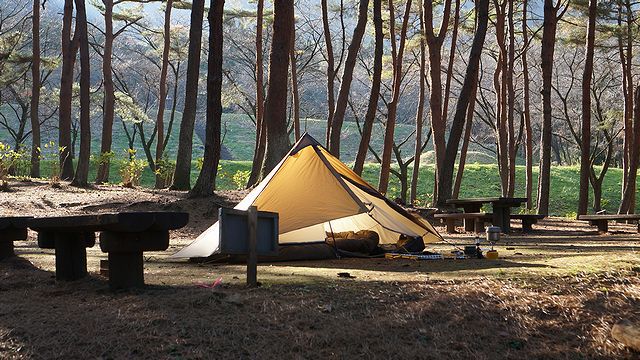 【徒歩で行くソロキャンプ】　紅葉と温泉　伊香保温泉編