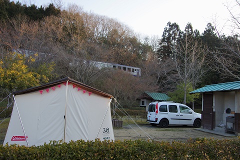観光キャンプpart３　～島ヶ原温泉やぶちゃの湯オートキャンプ場から伊賀上野城へ～