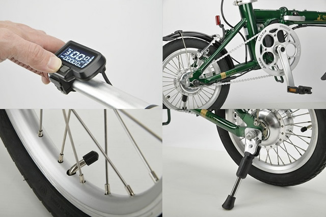 【キャプテンスタッグ(CAPTAIN STAG)】バッテリーが見えないかっこよさ！電動アシスト折り畳み自転車！