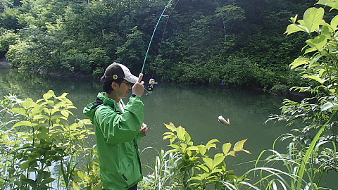 朝ちょこっと渓流♪ のち　野沢の湯♪