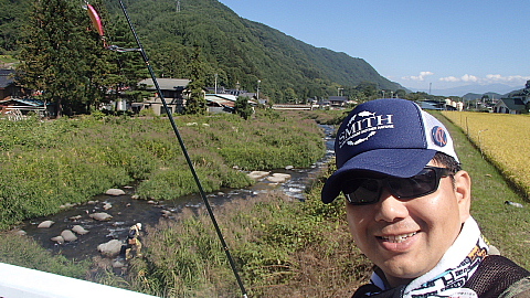 大門川と神川で釣り
