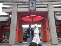 大阪の昼（住吉大社で結婚式）
