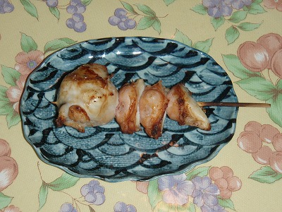 珍味！ミズダコのトンビ：タコ焼き串