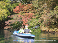 中禅寺湖でカヤック