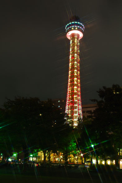 横浜夜景撮影　クロスフィルターで遊ぶ　