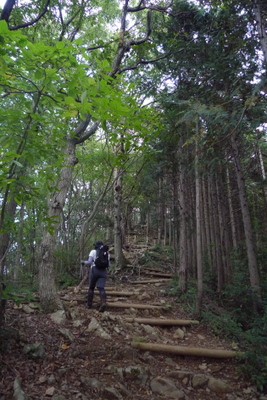 陣馬山へ