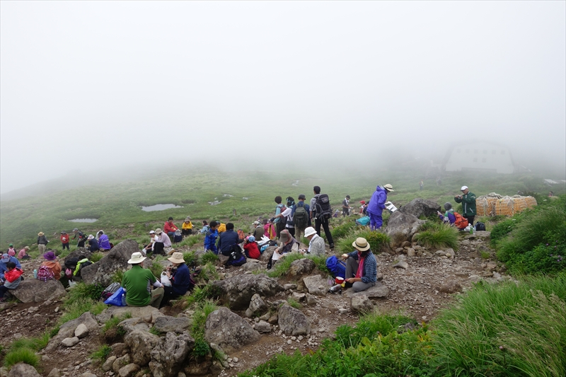 月山、八合目コース。 ～月山 1,984m