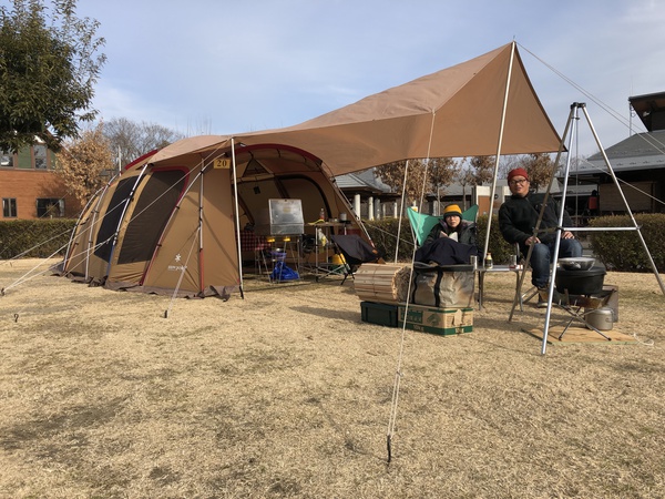 グリンヴィラでキャンプはじめ 2019年1月12日