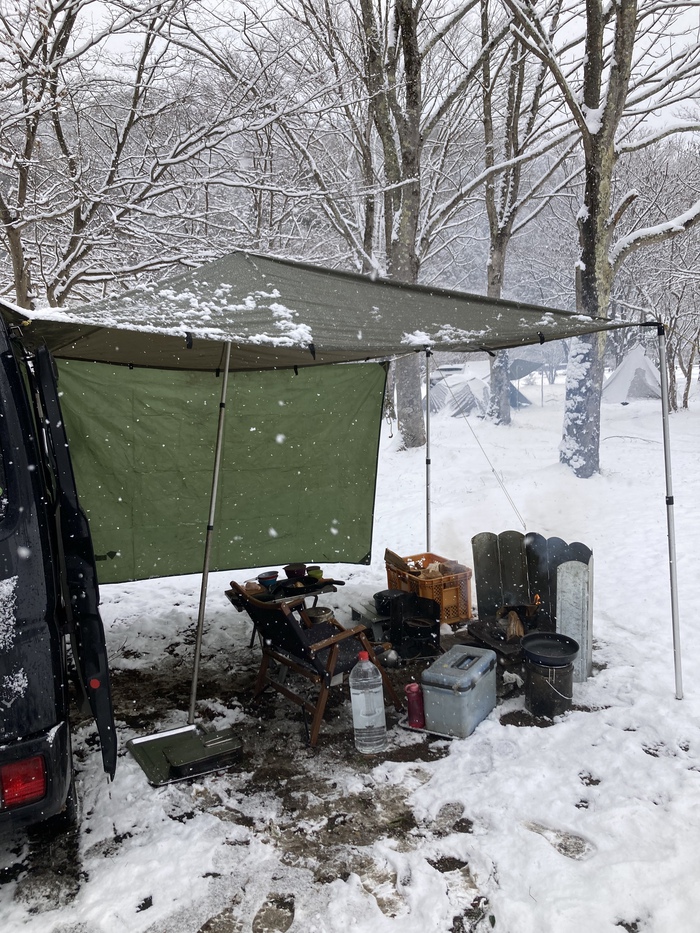 雪だー