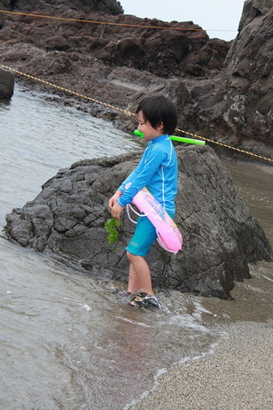 OgawaCamp家、岩牡蠣を食す。～碁石海水浴場キャンプ場